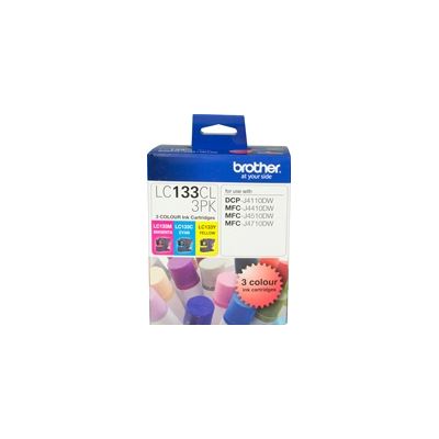 BROTHER LC133CL3PK Cyan Magenta Yellow 3 pack BROTHER — view 2