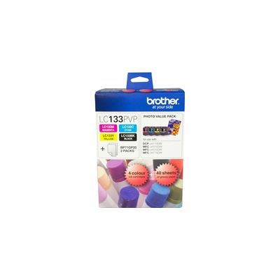 BROTHER LC133PVP Value pack + 2 Photo Paper BROTHER — view 2