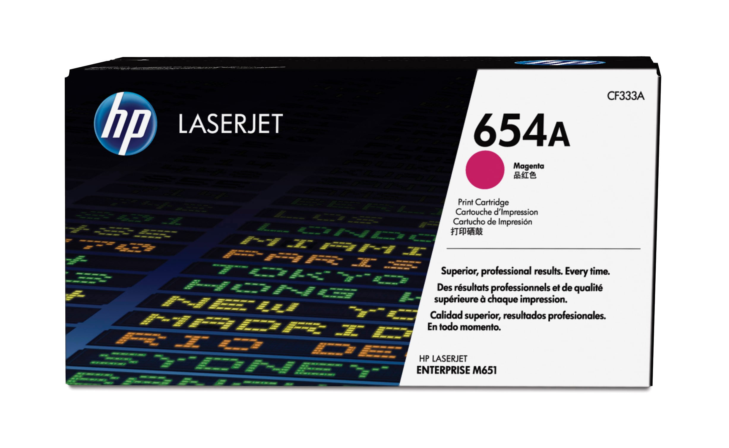 HP 654A MAGENTA LJ TONER CART CF333A HP — view 2