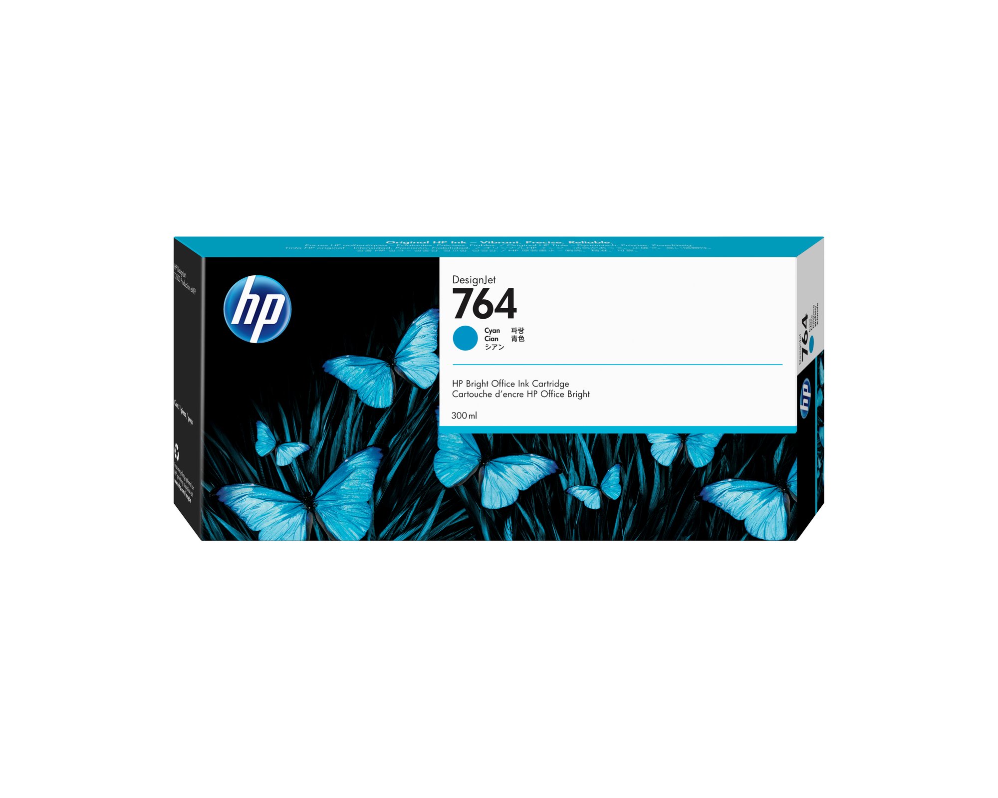 HP Ink Cartridge No 764 300-ml Cyan HP — view 2