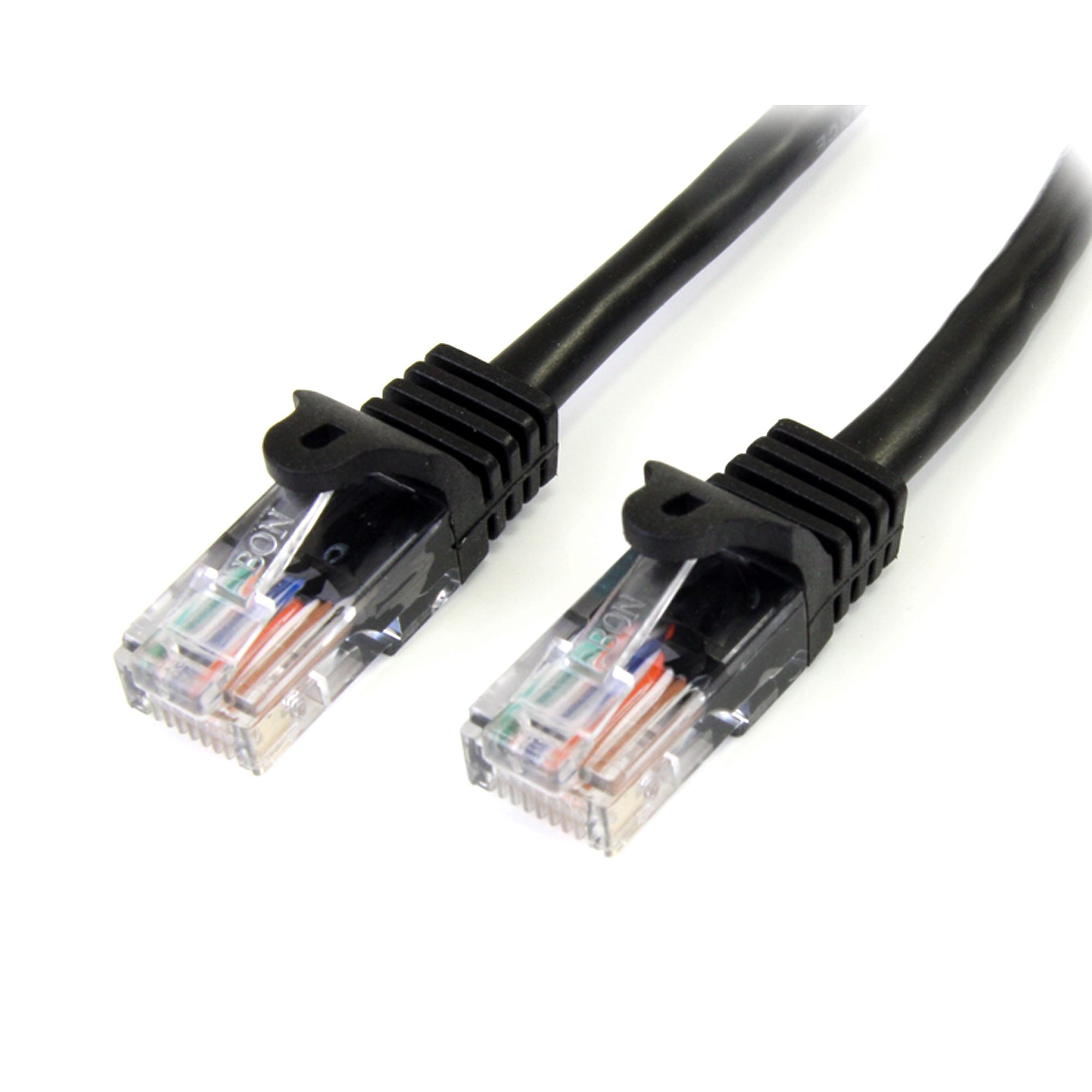 StarTech.com 3m Black Snagless UTP Cat5e Patch Cable. StarTech.com — view 2