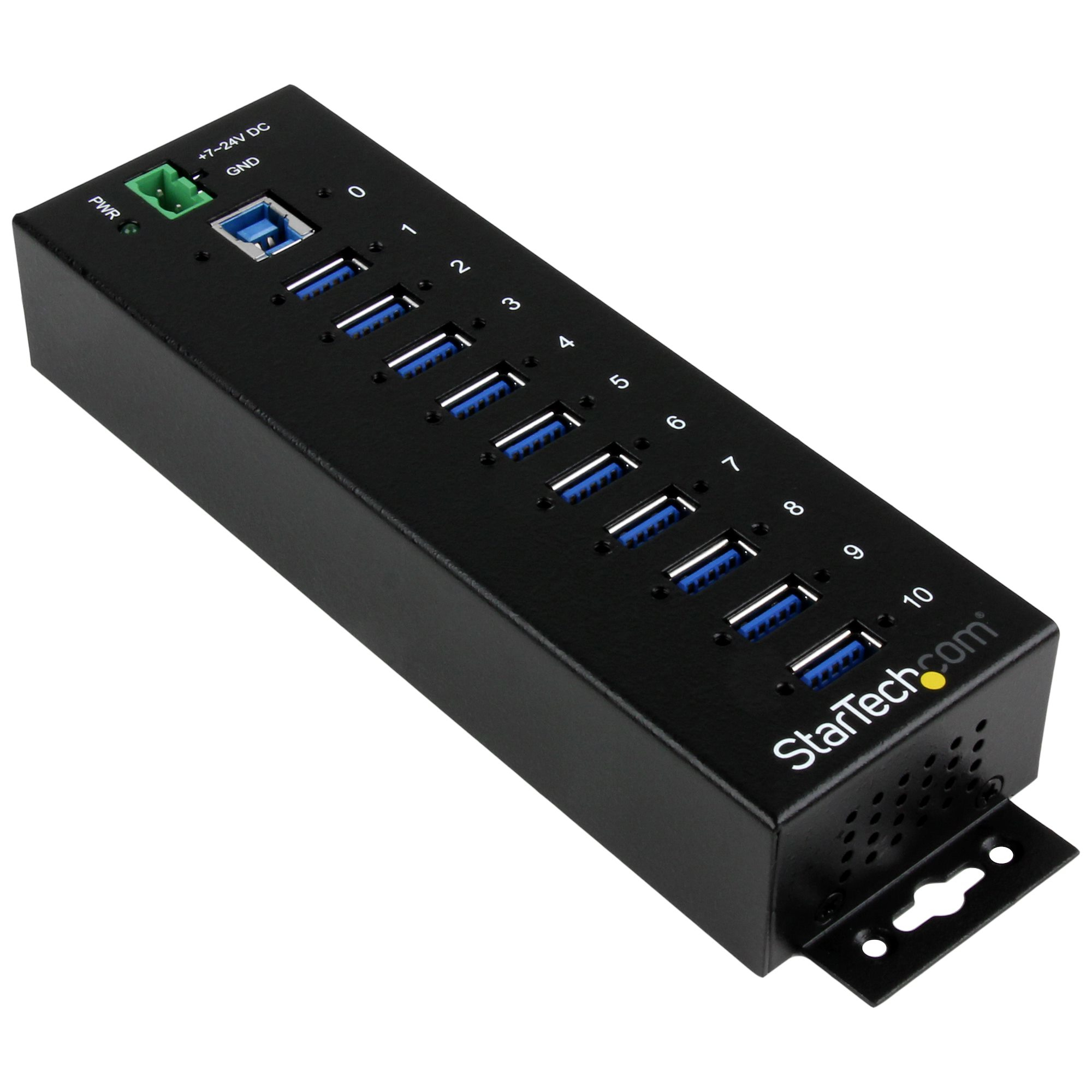 StarTech.com 10 Port Industrial USB 3.0 Hub - Metal StarTech.com — view 2