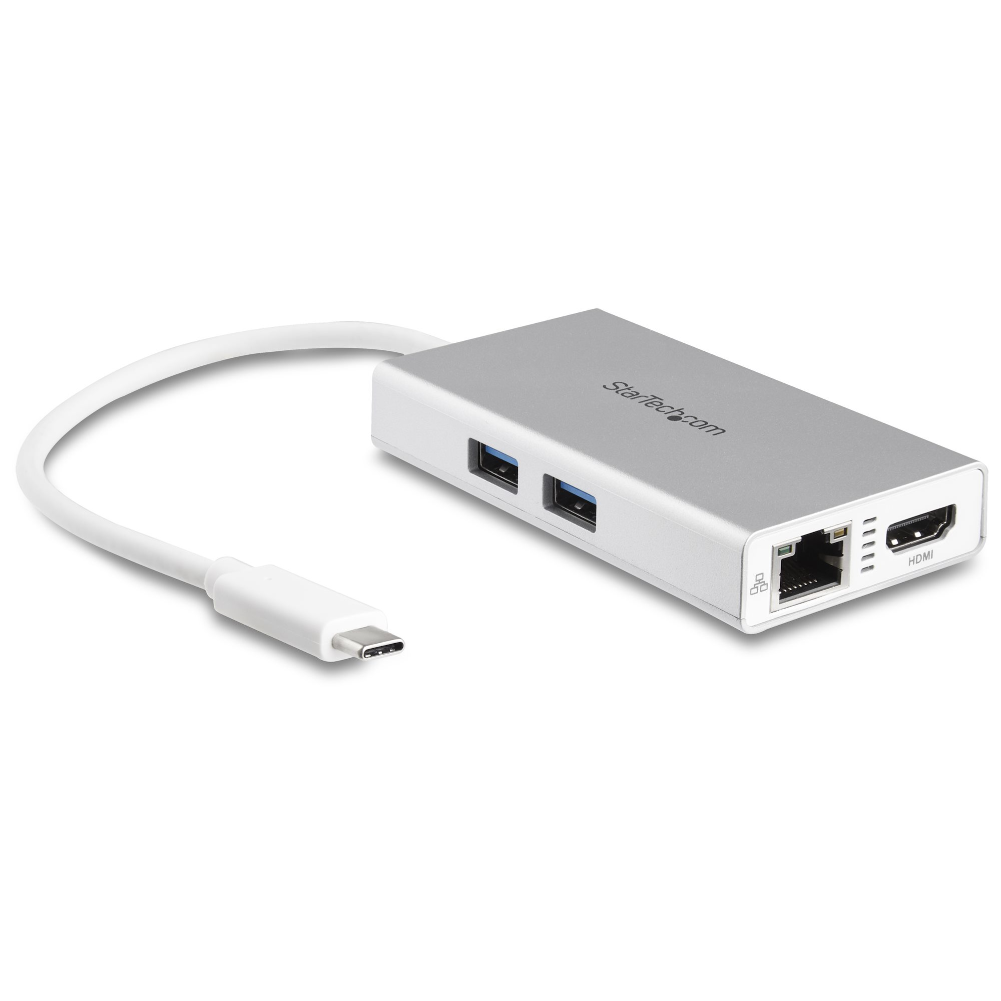 StarTech.com USB C Multiport Adapter - PD - Silver. StarTech.com — view 2