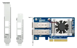 Dual-port SFP28 25GbE network expansion QNAP — view 2