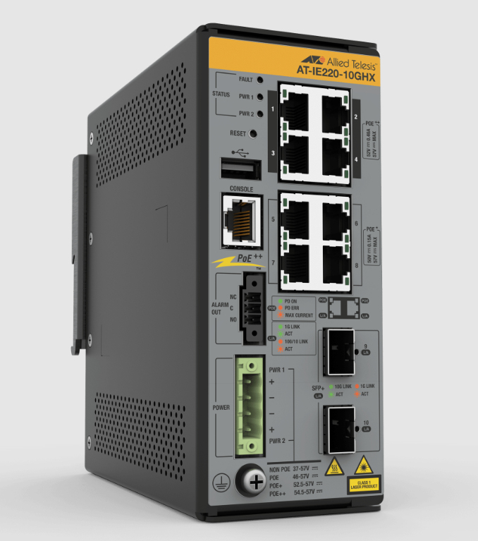 ALLIED TELESIS 8x 10/100/1000T 2x 1G/10G SFP+ Industr ALLIED TELESIS — view 2
