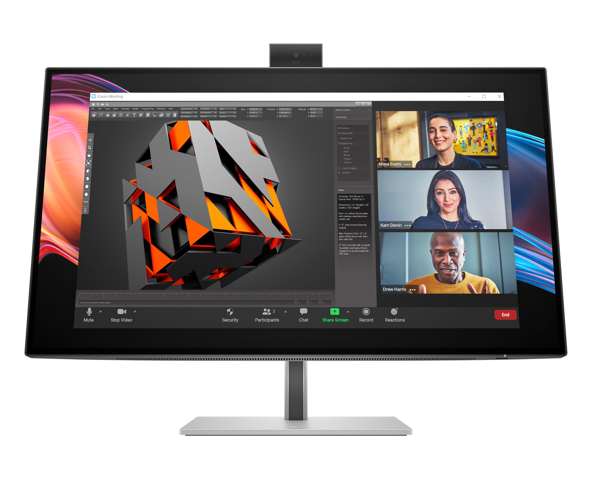 HP S7 PRO 727PM 4K CONF MNTR HP — view 2