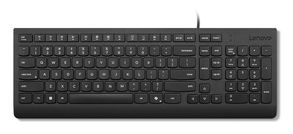 Lenovo Essential Wired Keyboard (Black) thumbnail 2