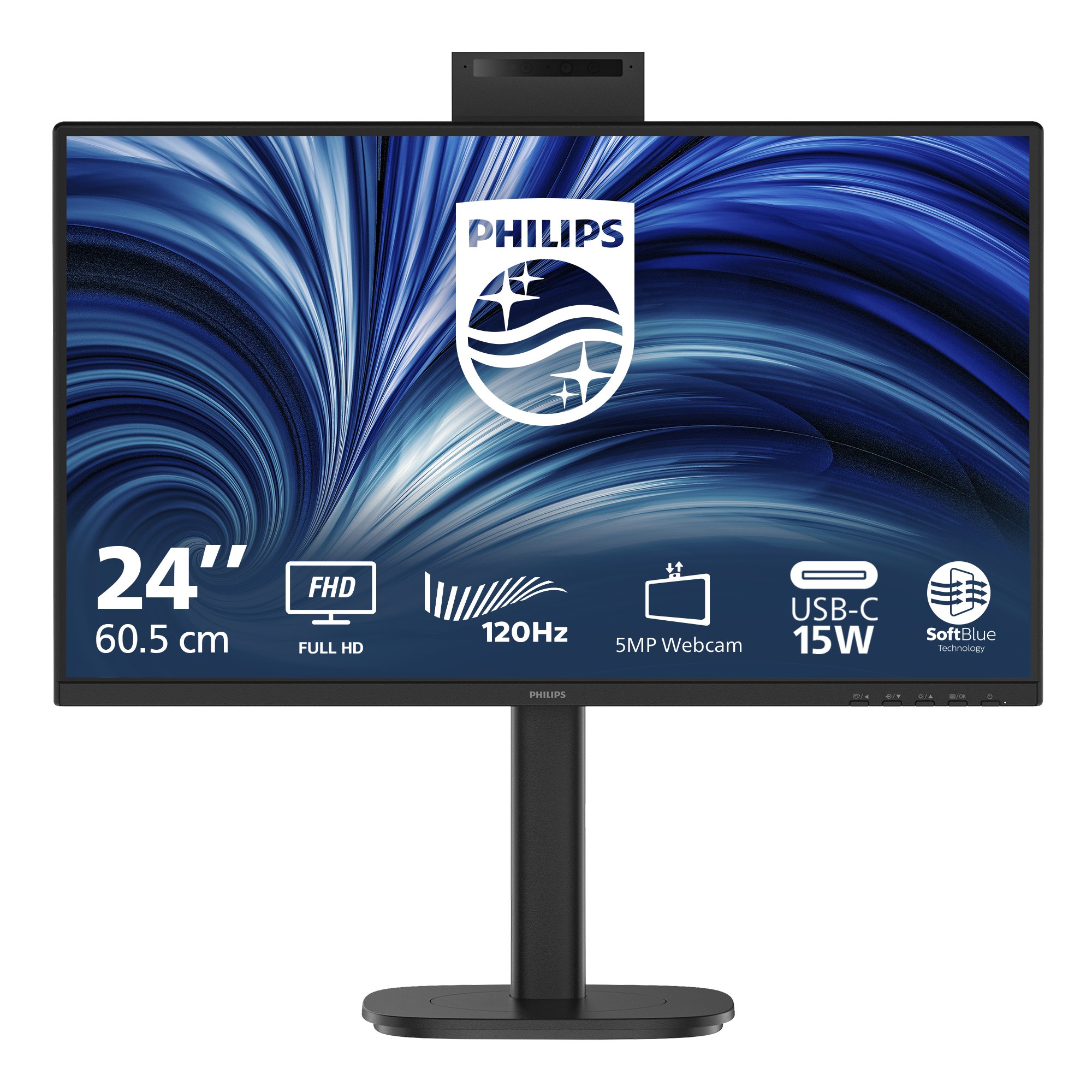 PHILIPS 24in B LINE MONITOR WEBCAM PHILIPS — view 2