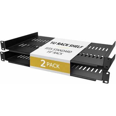 2-Pack 1U Server Vented Rack Shelf/Tray StarTech.com — view 2