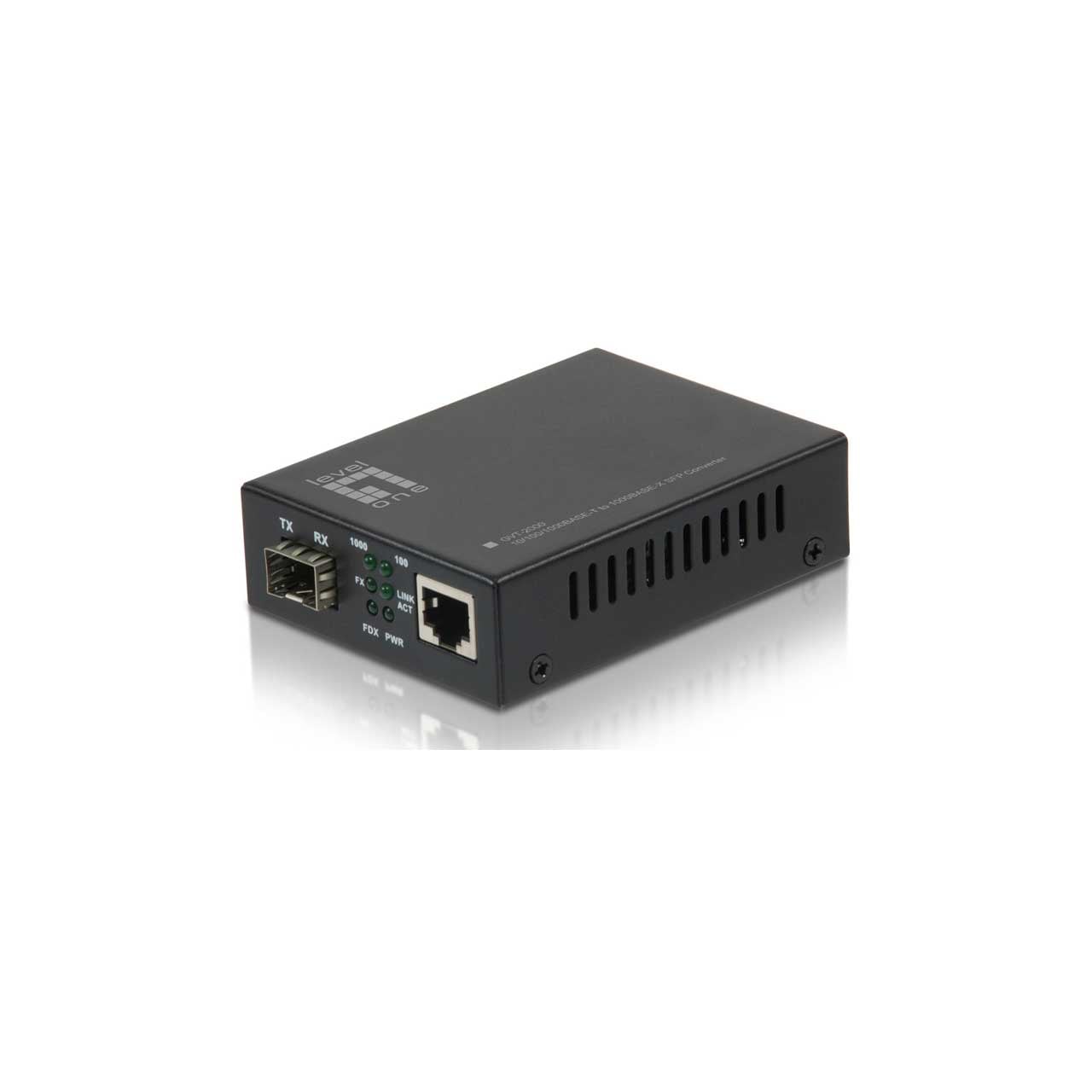 GVT-2000 RJ-45 to SFP Media Converter LevelOne — view 2
