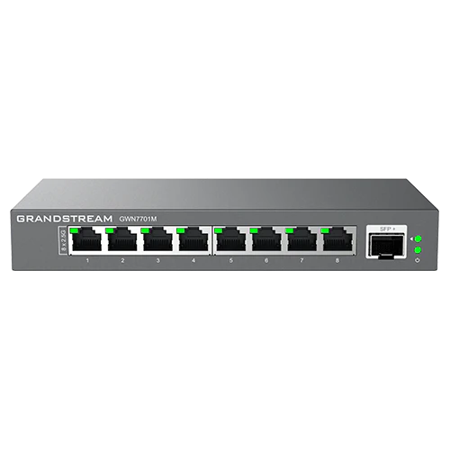 GWN7701M Unmanaged Multi-Gigabit Switch 8-port 2.5 GigE 1-port SFP+ Grandstream Networks — view 2