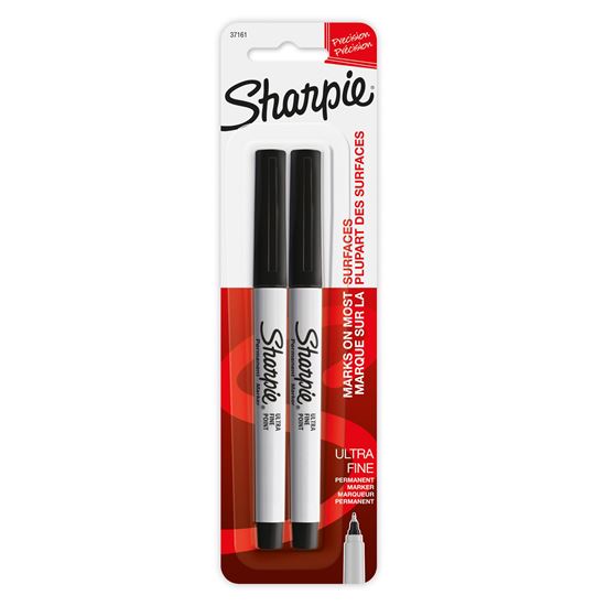 Sharpie  2-Pack Ultra Fine Point Permanent Black Colour Marker. Sharpie — view 2
