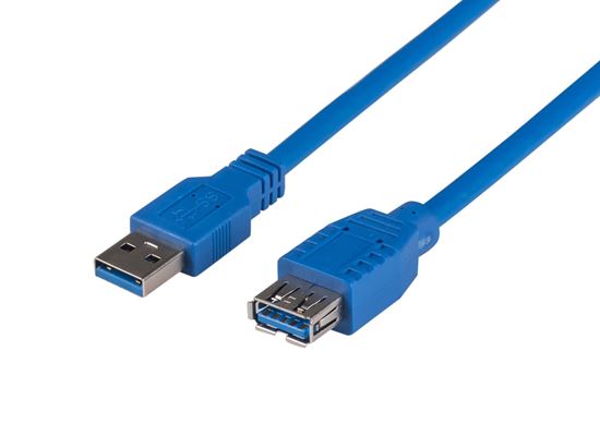 DYNAMIX 5m USB 3.0 USB-A Male to Female Extension Cable. Colour Blue Dynamix — view 2