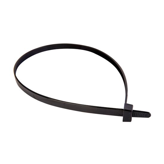 2.5 x 100mm UV Black Cable Ties Pack of 100 80N/8.1kgs Dynamix — view 2