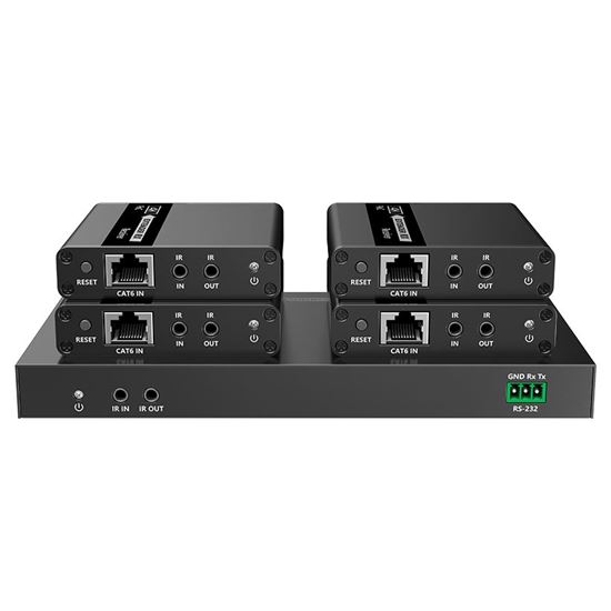 LENKENG 1-In-4-Out 4K@30Hz HDMI Extender. 1x HDMI in & 4x RJ45 out. Lenkeng — view 2