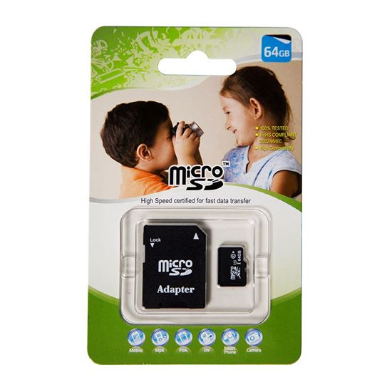 64GB Micro SD High-Speed Certified Flash Card with Adapter. 30MB/Sec. Dynamix — view 2