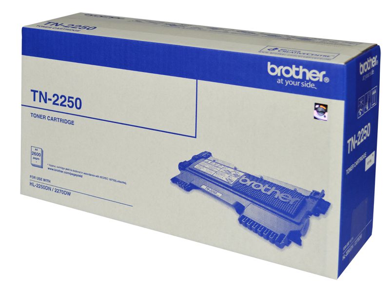 TN-2250 Toner Cartridge Laser Black 2600-page Brother — view 2