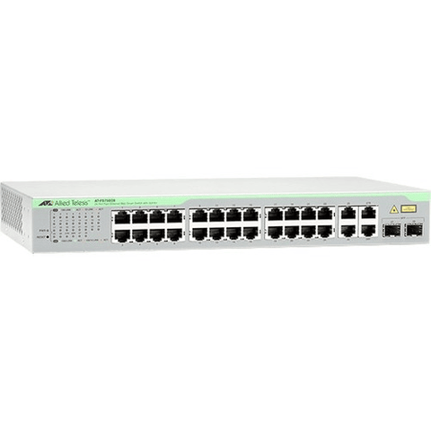 AT-FS750/20-40 WebSmart switch 16-port 10/100TX + 2 10/100/1000T + 2 SFP/1000T Combo ports 10+ (each) # Allied Telesis — view 2