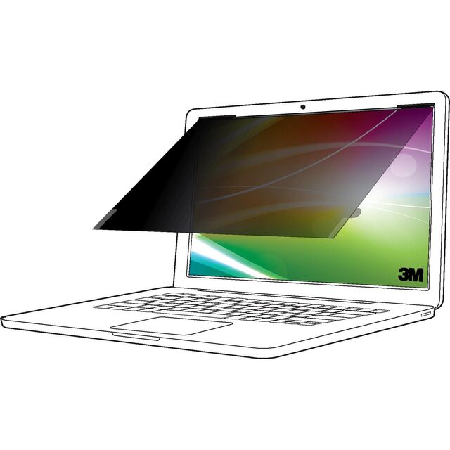 3M Bright Screen Privacy Filter for 14in Laptop # 3M — view 2