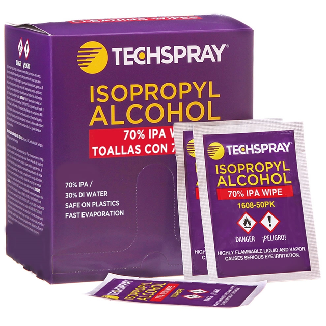 Isopropyl Alcohol Wipe 50-pack Techspray — view 2