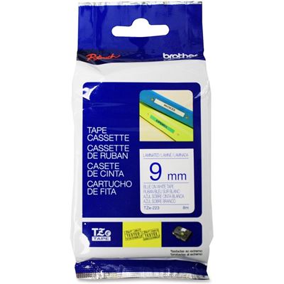 Brother TZe-223 9mm x 8m Blue on White Tape Brother — view 2