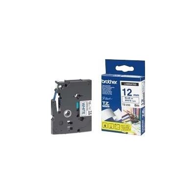 Brother TZe-233 12mm x 8m Blue on White Tape Brother — view 2