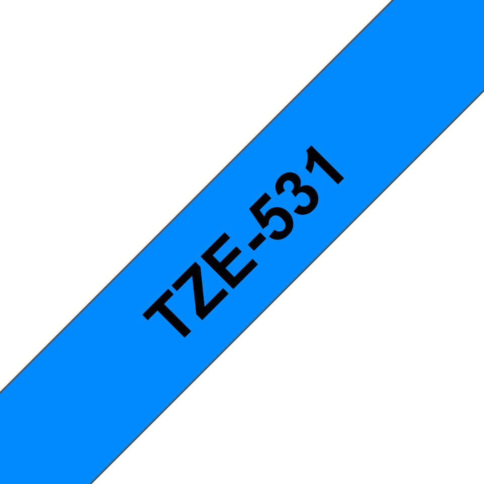 Brother TZe-531 12mm x 8m Black on Blue Tape Brother — view 2