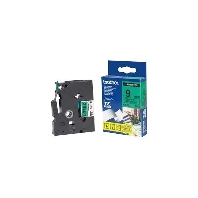 Brother TZe-721 9mm x 8m Black on Green Tape Brother — view 2