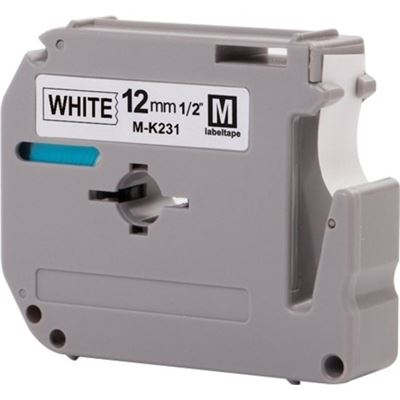 Brother MK-231 12mm x 8m Black on White M Label Tape Brother — view 2