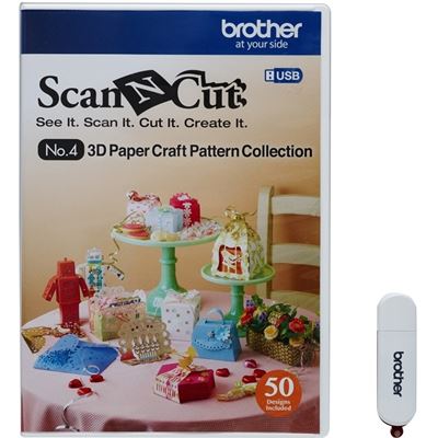 Brother CAUSB4 Fabric USB No.4 3D-Craft Pattern Collection Brother — view 2