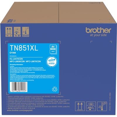 Brother TN851XLC Cyan High Capacity Toner Brother — view 2