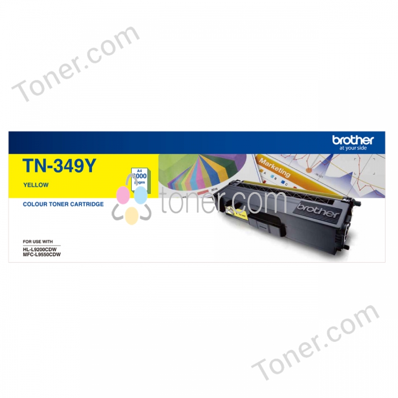 Brother TN-349Y Yellow Super High Yield Toner Brother — view 2
