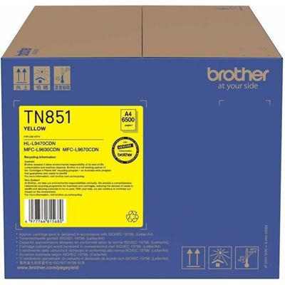 Brother TN851Y Yellow Standard Toner Brother — view 2