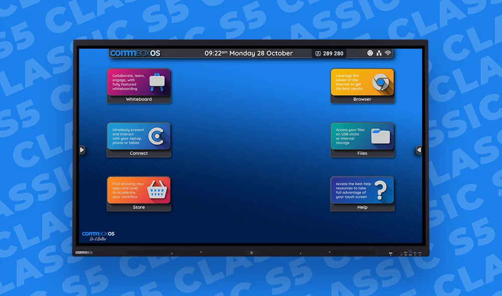 CommBox Interactive Classic S5 86" 4k Touchscreen CommBox — view 2