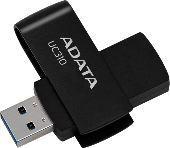ADATA UC310 Swivel USB3.2 128GB Black Flash Drive Adata — view 2