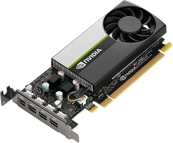 Nvidia Quadro T600E 4GB PCIE Graphics Card 4*miniDP Low Profile Pny — view 2