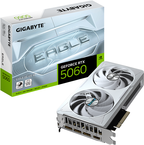 Gigabyte GV-N5060EAGLEOC ICE-8GD RTX5060 8GD PCIE Graphics Card Gigabyte — view 2