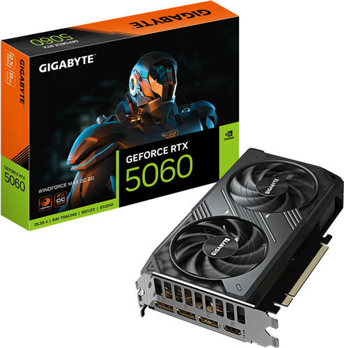 Gigabyte GV-N5060WF2MAX OC-8GD RTX5060 8GB PCIE Graphics Card Gigabyte — view 2