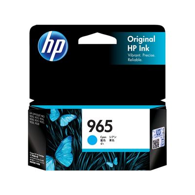 HP 965 Cyan Ink Cartridge HP — view 2