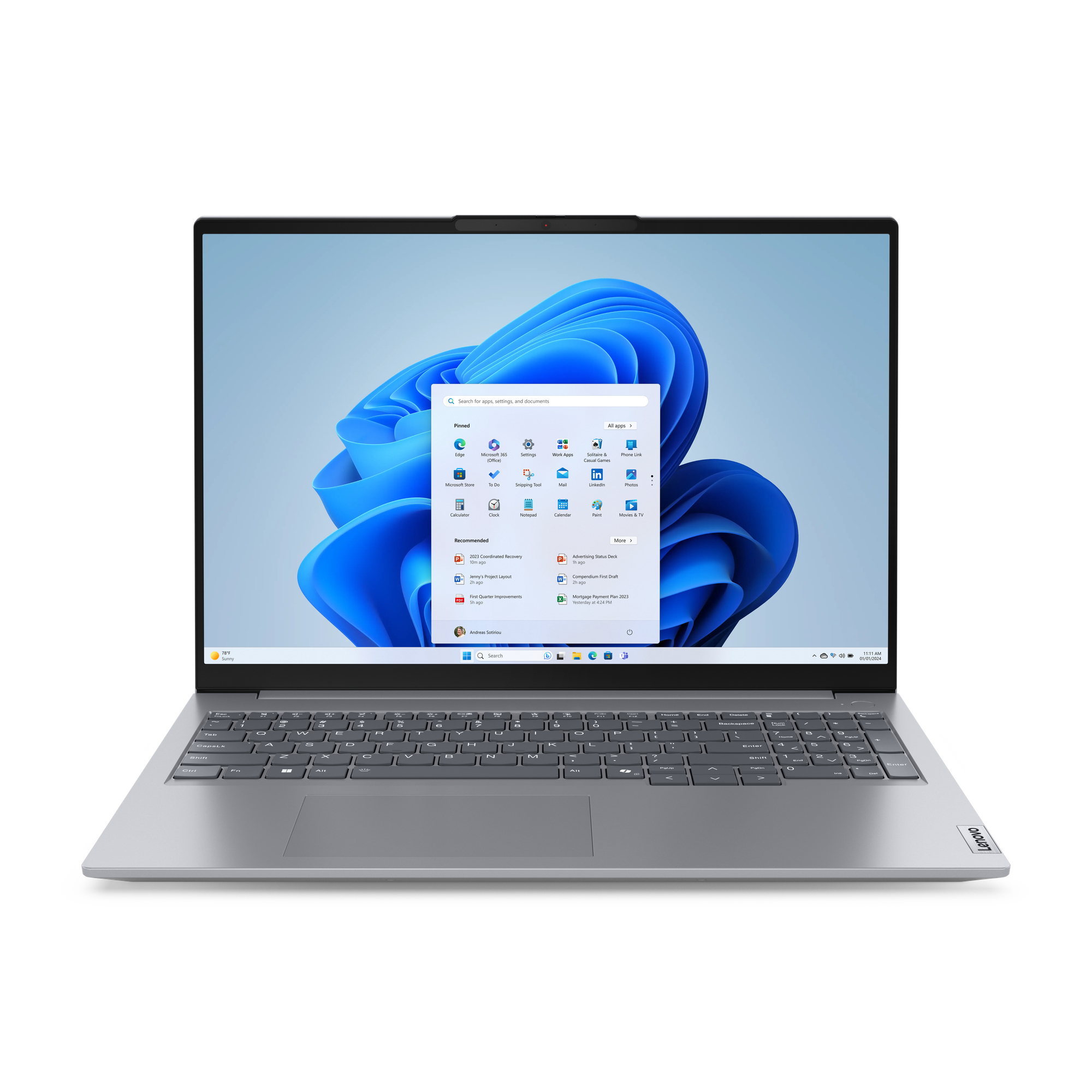 Lenovo ThinkBook 16 G7 16" WUXGA Ryzen 5 16GB  512GB  W11P 1Yr On-Site Lenovo — view 2