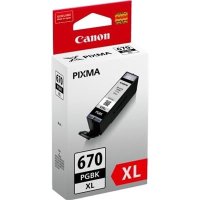 Canon PGI670XLBK Pigment Black High Yield Ink Cartridge Canon — view 2