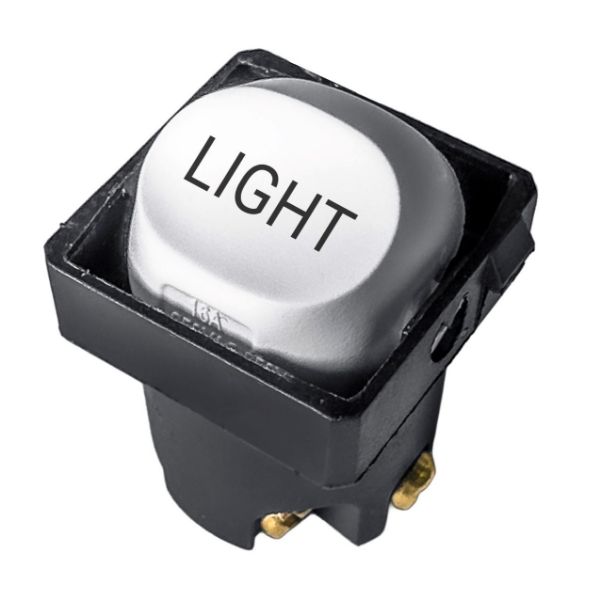 Sleek 16A 2-Way Labelled LIGHT Mechanism. Suits All Tradesave Plates. Flame Resist thumbnail 1