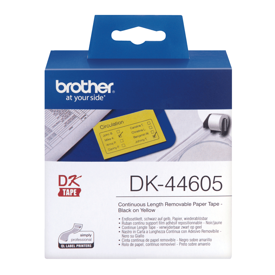 Brother DK44605 Yellow roll thumbnail 3