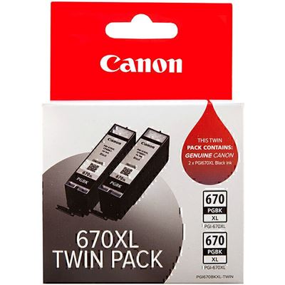 Canon PGI670XL Blk Ink Twin Pk Canon — view 2