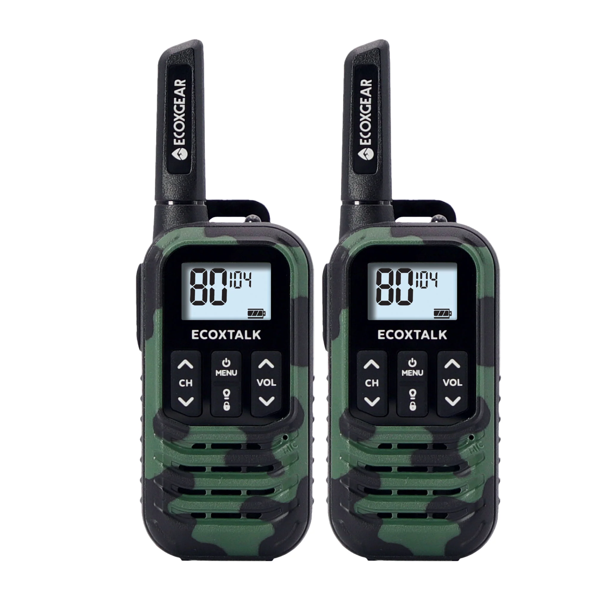 EcoX UHF 0.5W 2 Pk Blk/GrnCamo Ecoxgear — view 2