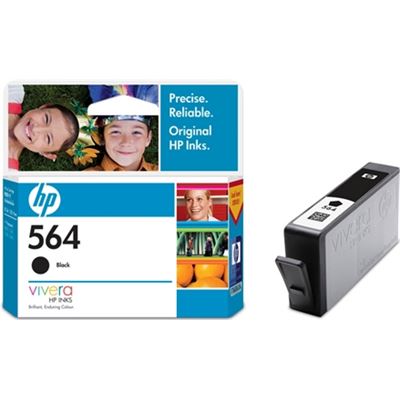 HP #564 Black Ink Cart CB316WA HP — view 2