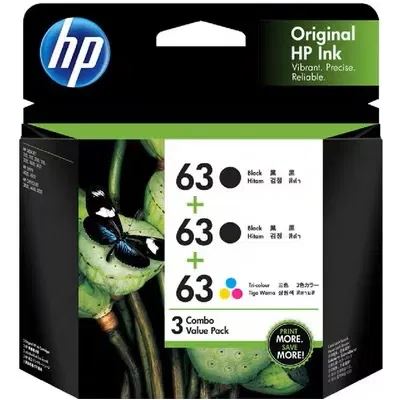 HP #63 ClrBlk Ink 3YP09AA HP — view 2