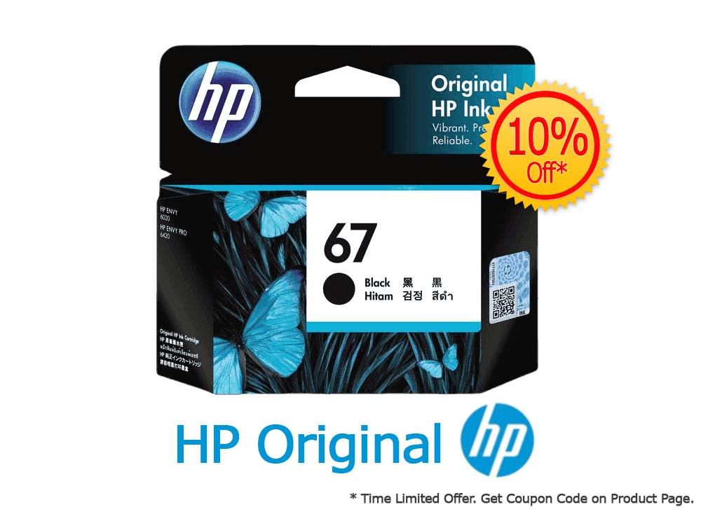 HP #67 Black Ink 3YM56AA HP — view 2