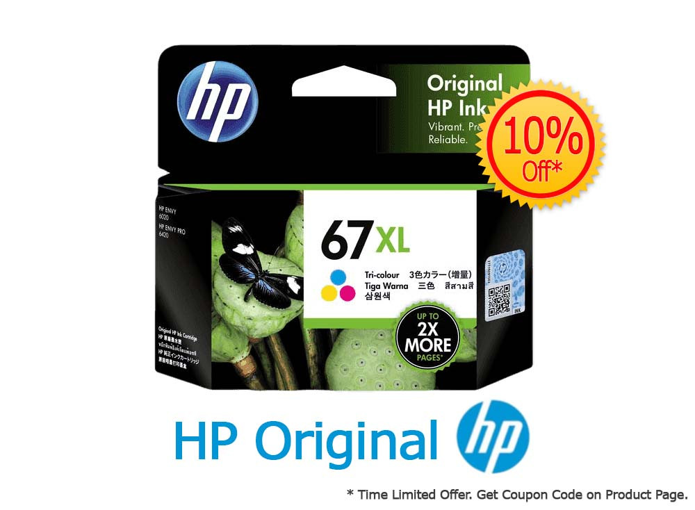 HP #67XL Tri Col Ink 3YM58AA HP — view 2