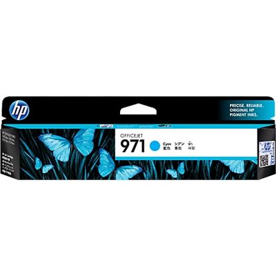 HP #971 Cyan Ink Cart CN622AA HP — view 2